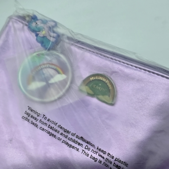 Colourpop x My Little Pony Purple Metallic Makeup Bag - Picture 5 of 6